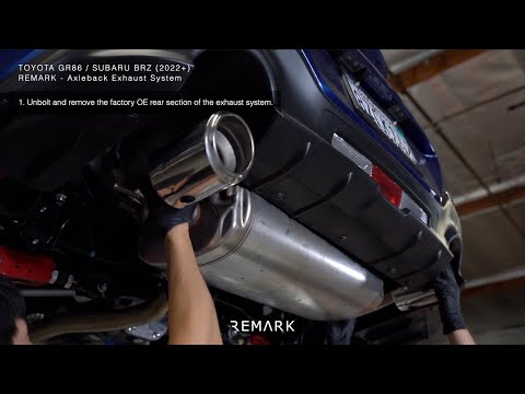 Remark GR86 / Subaru BRZ 2022-2025 Axleback Exhaust 4.5in Burnt Stainless Double Wall Toyota | RO-TTZ8-D