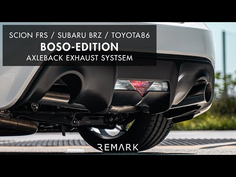 Remark Boso Axleback Exhaust Burnt Stainless Tip Scion FR-S / Subaru BRZ / Toyota 86 2013-2020 | RO-TTZN-SL