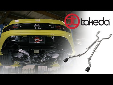 aFe Takeda 2.5inch Stainless Steel Carbon Fiber Tips Cat Back Exhaust Nissan Z 2023 | 49-36138-C