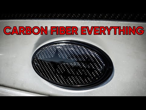 Noble Carbon Fiber Front and Rear Emblems Subaru WRX / STI 2015-2021 - Black Stars