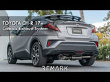 Remark Toyota C-HR 2018-2022 Catback Exhaust w/Black Chrome Tip Cover  | RK-C2063T-02B