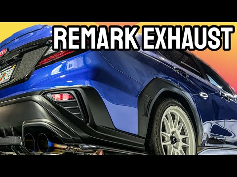Remark Axleback Exhaust Burnt Stainless Single Wall 4in Tips Subaru WRX 2022-2026 | RO-TTVB-S4