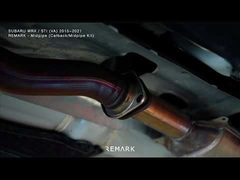 Remark WRX / STI 2015-2021 Mid Pipe Kit Resonated Subaru | RO-CPVA-C