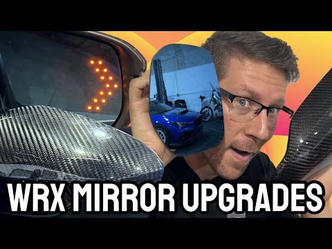 Noble NBS Heated Wide Angle Blue Mirrors w/ Turn Signals Subaru WRX 2022-2025