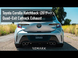 Remark Corolla 2019-2023 Catback Exhaust Stainless Tips Toyota Hatch | RK-C4063T-01