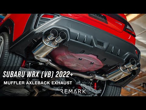 Remark Muffler Axleback Exhaust Stainless Single Wall 3.5in Tips Subaru WRX 2022-2025 | RO-TSVB-SM