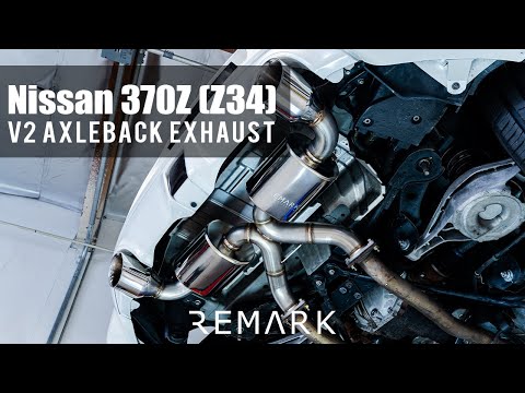 Remark Axleback V2 Exhaust Stainless Double Wall Tips Nissan 370Z 2009-2020 | RK-A2063N-01