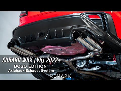 Remark WRX 2022-2026 Boso Stainless Tips Axleback Exhaust Subaru | RO-TSVB-SL
