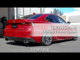Remark Axleback Exhaust w/Burnt Stainless Single Wall Tip Lexus IS200t / IS250 / IS300 / IS350 2014-2016 | RO-TTE2-S