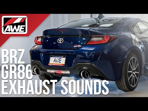 AWE Touring Edition Cat Back Exhaust Chrome Silver Tips Subaru BRZ / Toyota GR86 / Toyota 86 2013-2026 | 3015-32486