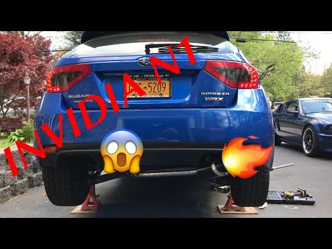 Invidia N1 Race Ti Tip Cat Back Exhaust Subaru WRX / STI Hatchback 2008-2014 | HS08SW5GRT