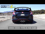 HKS Hi-Power SPEC-L2 Cat Back Exhaust Honda Civic Type R 2017-2021 | 31019-AH106