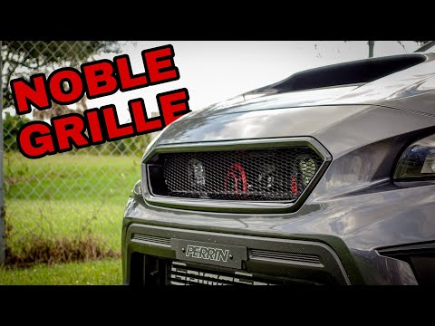 Noble CS Style ABS Grille (Gloss Black) - 18-21 WRX / STI