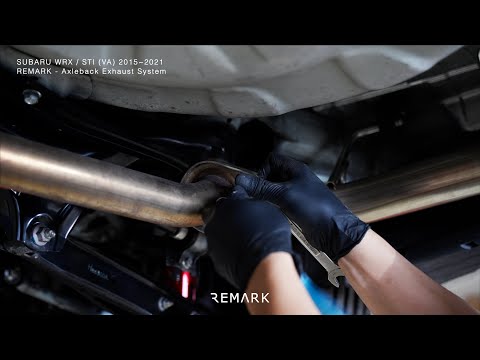 Remark Axleback Exhaust 4in Burnt Stainless Double Wall Tips Subaru WRX / STI 2015-2021 | RO-TTVA-D4